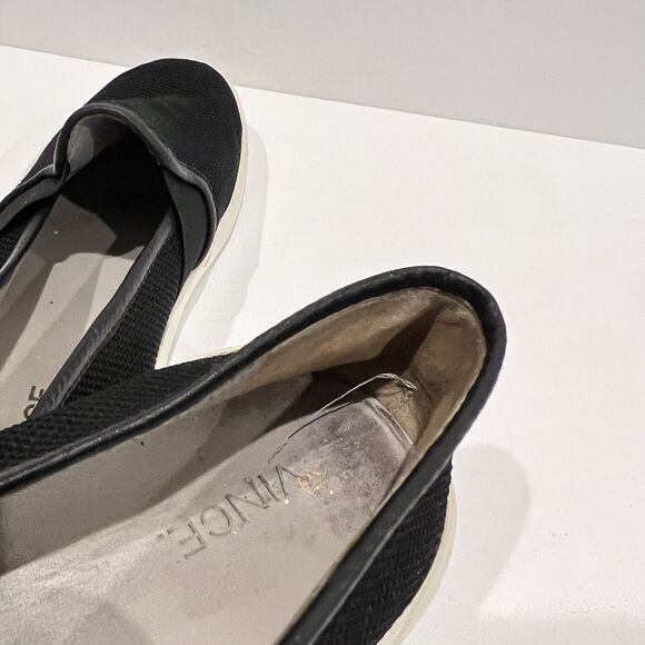 Vince Sneakers Black White Women's Size 9.5 US/39.5 EUR Preston 3 Slip-On Mesh - Picture 8 of 13